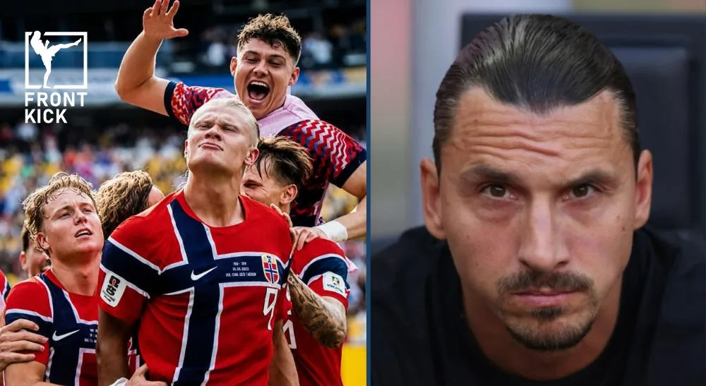 Erling Haaland och Zlatan Ibrahimovic Frontkick.online