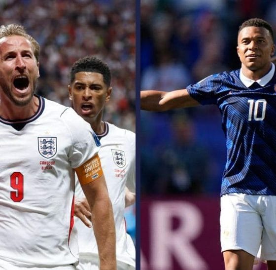 Frankrike mot England Frontkick