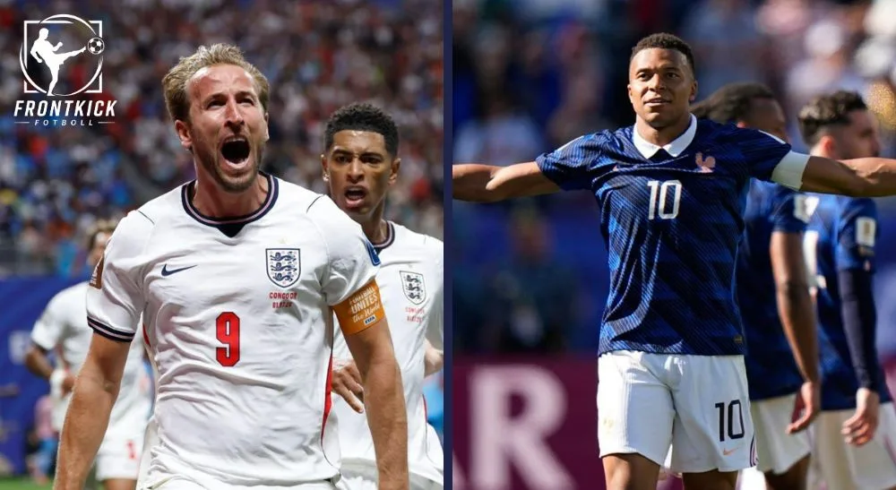 Frankrike mot England Frontkick