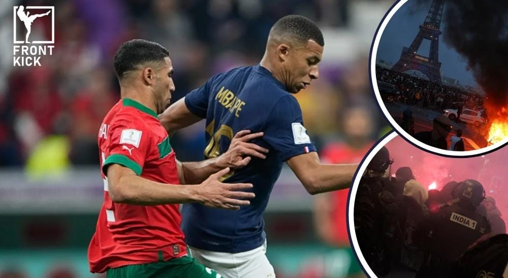 Frankrike mot Marocko fotboll Frontkick.online