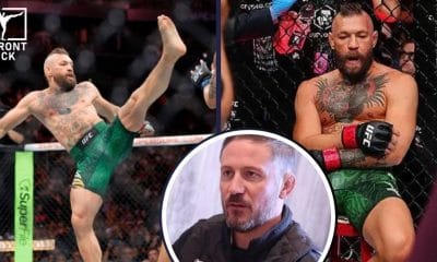 John Kavanagh och Conor McGregor UFC 329 Frontkick