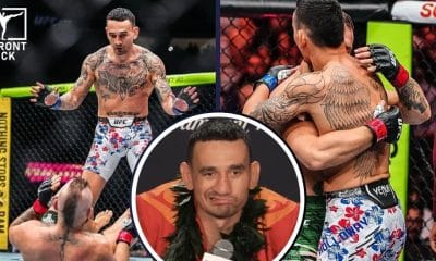 Max Holloway och Conor McGregor UFC 329 Frontkick