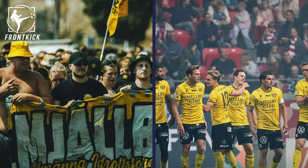 Mjällby mot Slovan Bratislava Frontkick