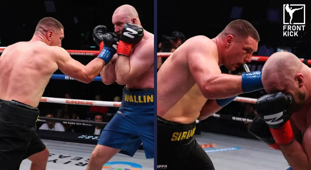 Otto Wallin i Zuffa Boxing Frontkick