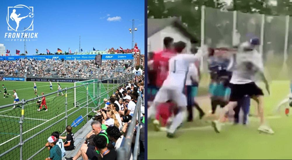 Slagsmål på Gothia Cup Frontkick