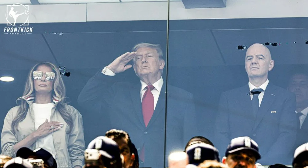 Trump och Gianni Infantino VM-finalen Frontkick.online