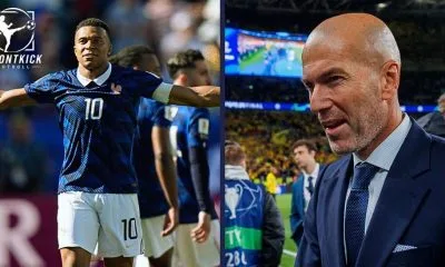 Zinedine Zidane Frankrike Frontkick