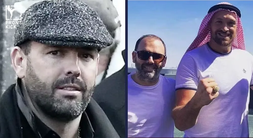 Daniel Kinahan och Tyson Fury Frontkick