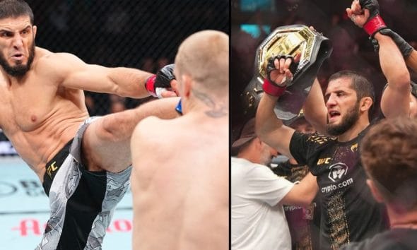 Frontkick Islam Makhachev UFC 330 MMA