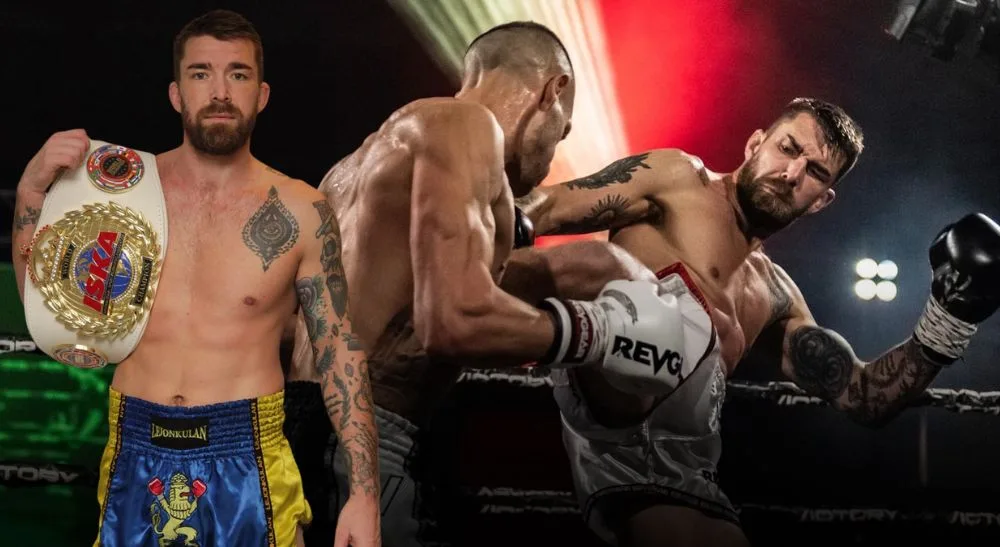 Frontkick Joakim Hägg muay thai thaiboxning ISKA