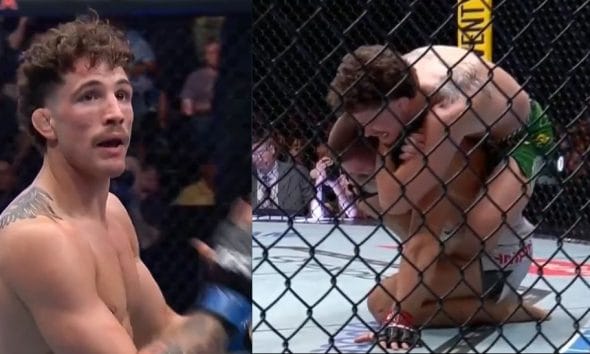 Frontkick Quillan Salkilld Mateusz Gamrot UFC Vegas 120