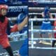 Junior-EM i boxning Medina Zaman Frontkick