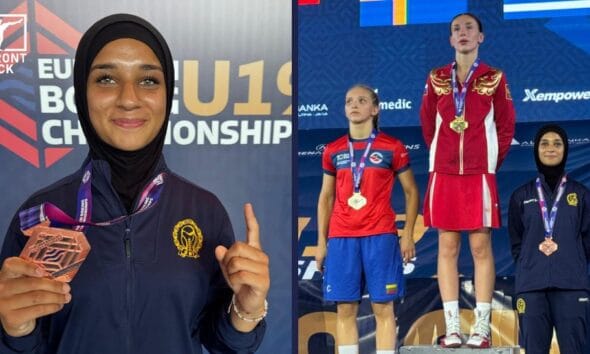 Medina Zaman laddar inför VM. Foto via SBF
