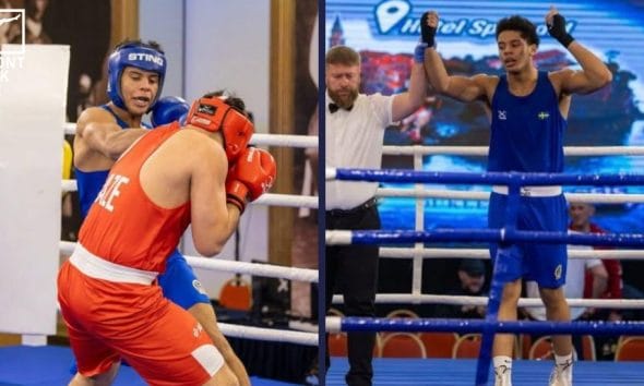 Moses Bazzi boxning Frontkick