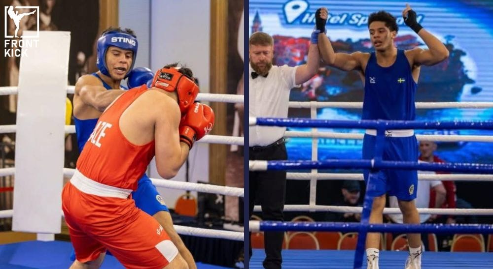 Moses Bazzi boxning Frontkick