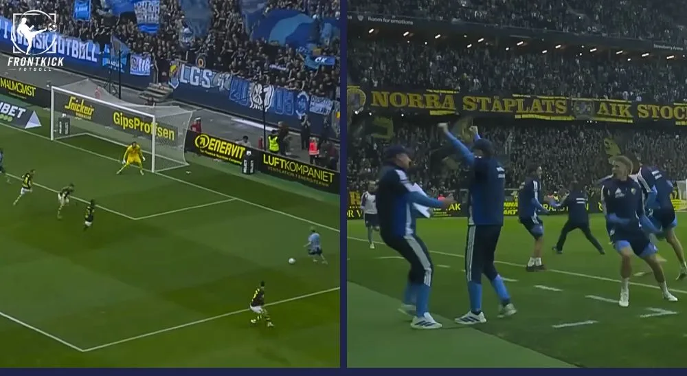 Stockholmsderbyt DIF vs AIK Frontkick