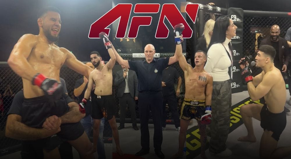 Frontkick AFN 13 resultat MMA Elshod Hamza Boughamza Machete Qambari