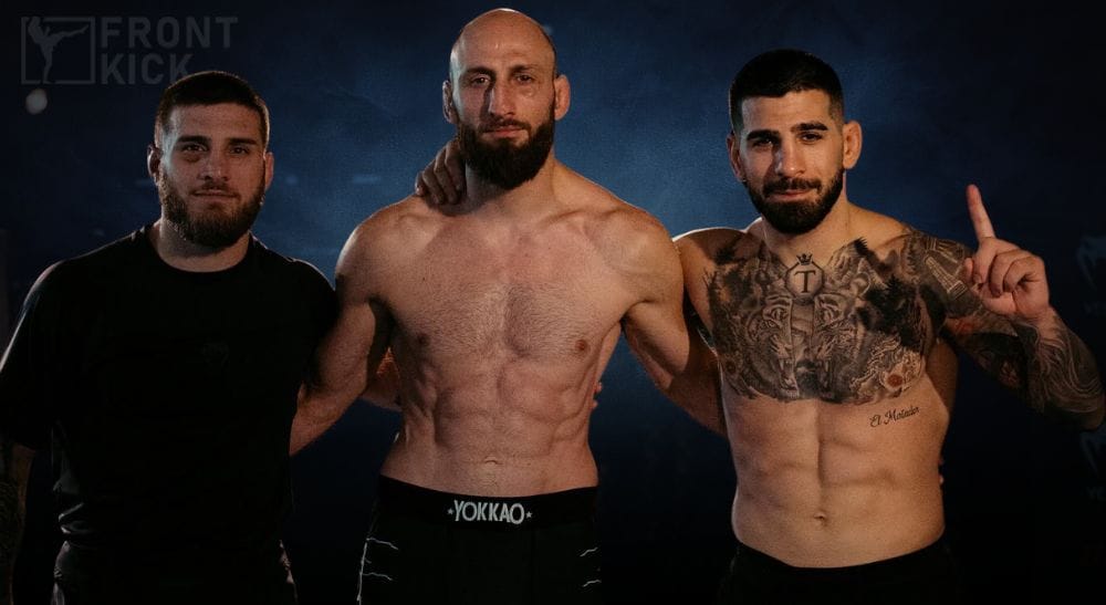 Frontkick Guram Kutateladze MMA VFL 1 Aleksandre Topuria Ilia Topuria