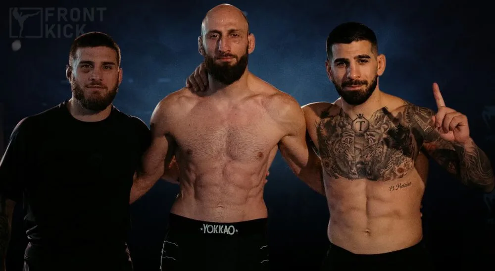 Frontkick Guram Kutateladze MMA VFL 1 Aleksandre Topuria Ilia Topuria