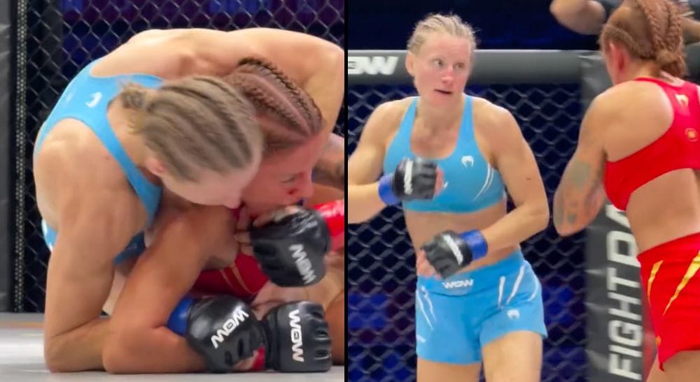 Frontkick Hanna Palmqvist WOW FC 32 MMA