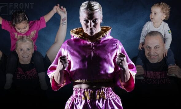 Frontkick Marianne Ahlborg boxing