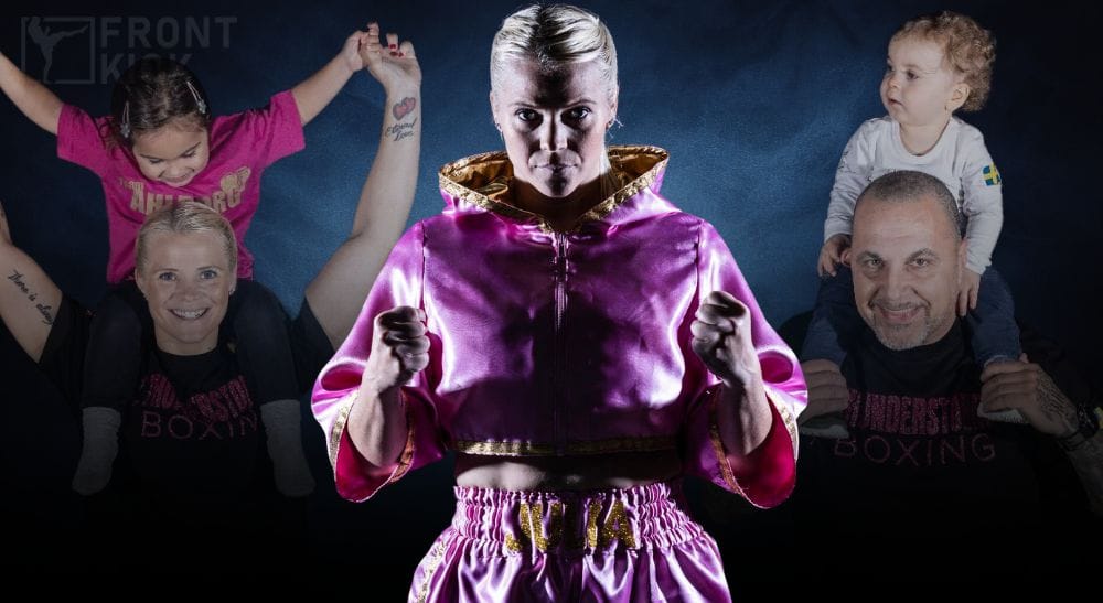 Frontkick Marianne Ahlborg boxing