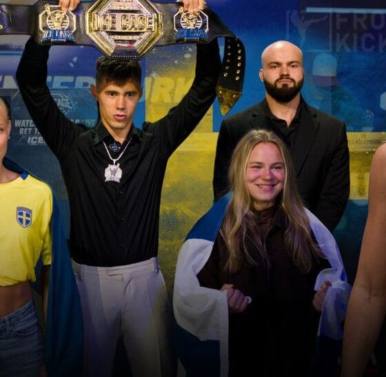 Frontkick Millie Eriksson Ice Cage 8 MMA
