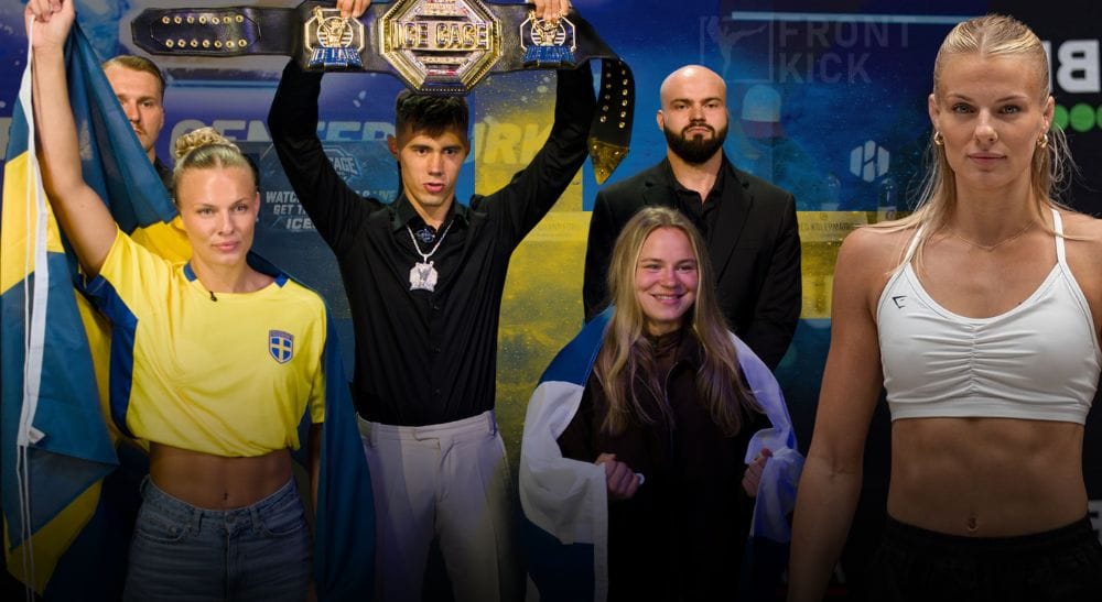 Frontkick Millie Eriksson Ice Cage 8 MMA
